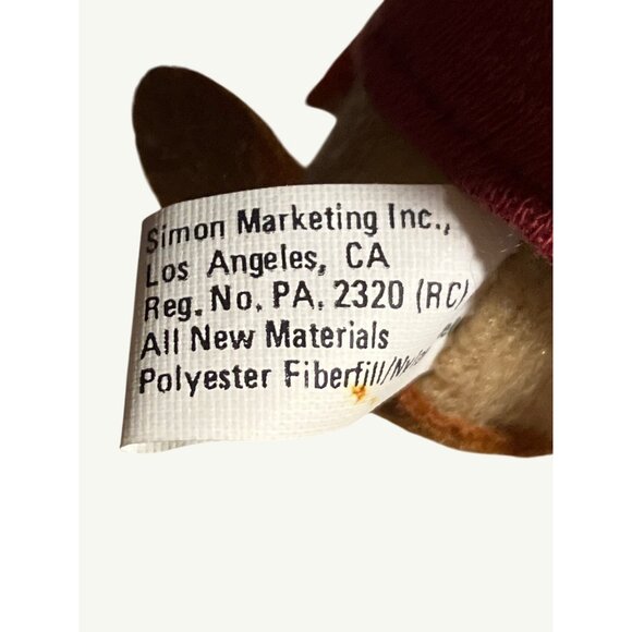 Walt Disney Cinderella Plush Stuffed Jaq Mouse Christmas Ornament Vintage - Picture 4 of 8